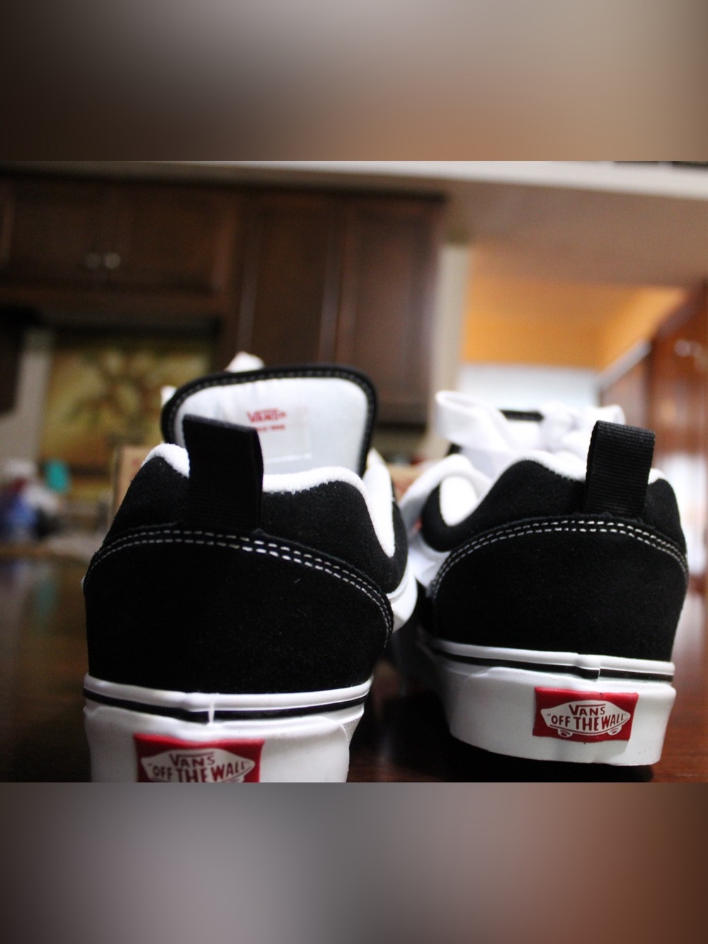 Vans Knu Skool Skate Shoe - Black / True White - Picture 5 of 7